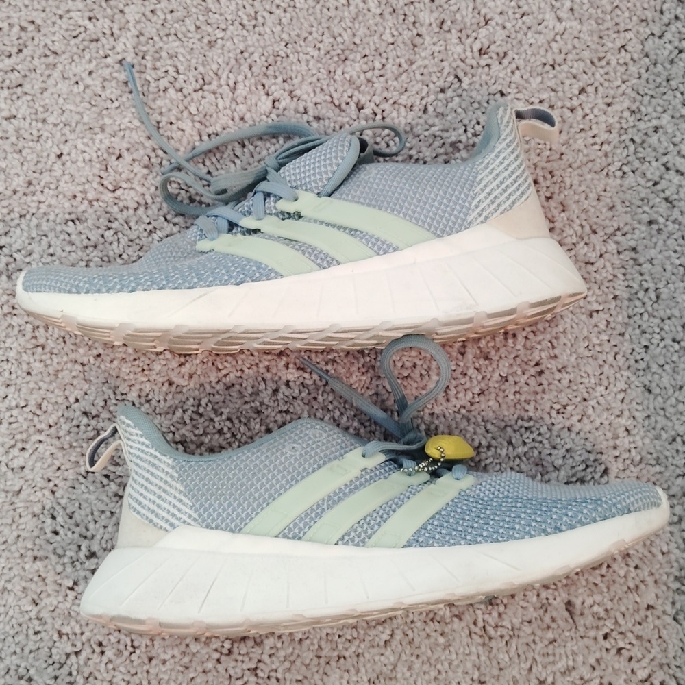 Adidas Sky Blue and White Sneakers - Picture 5 of 6